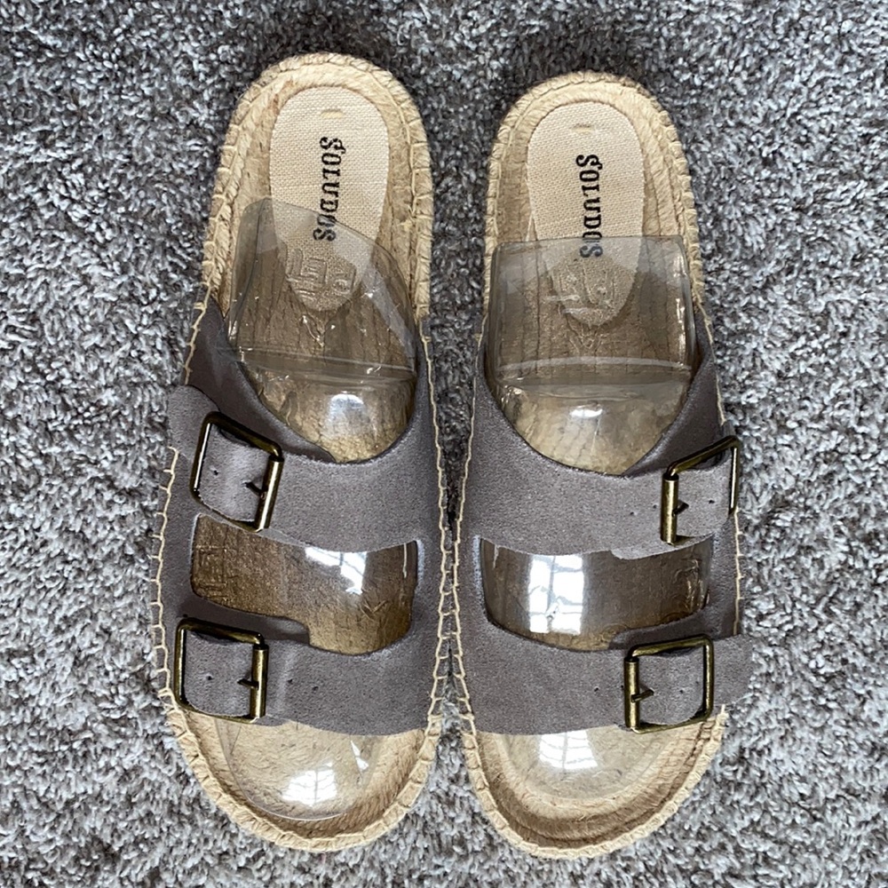 Soludos Espadrille Suede Buckle Sandals